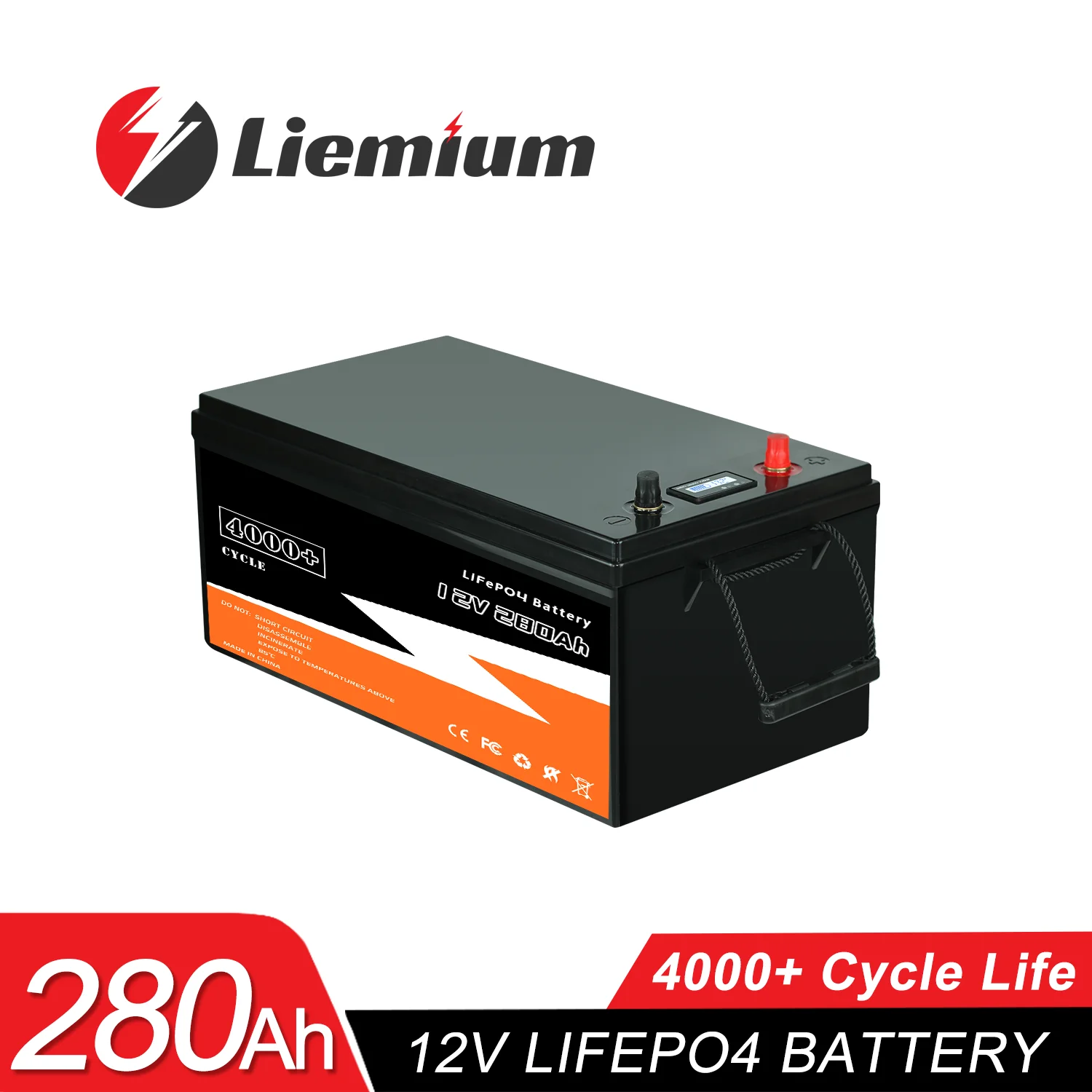 12V 280Ah LiFePo4 Battery 4000+ Cycles Brand New Grade A Cells For RV Boat Solar Built-in 4S 150A Lithium Battery BMS No Tax